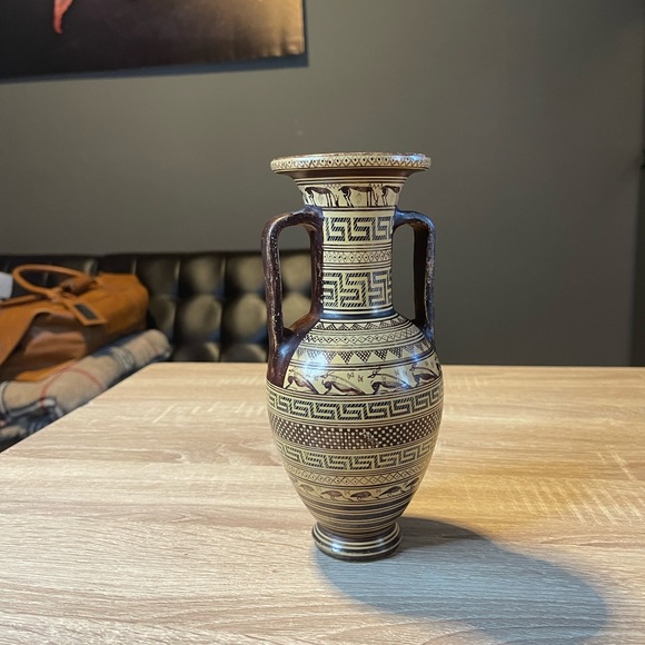 AMPHORA GEOMETRIC STYLE (Greek Vase) - Picture 2 of 8